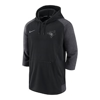 Toronto Blue Jays Nike Flux 3/4 Sleeve Hoodie Front_Angled_Left