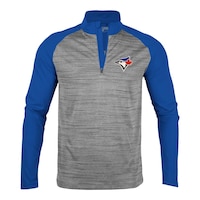 Toronto Blue Jays Levelwear Vandal 1/4 Zip Long Sleeve Top Front_Flat