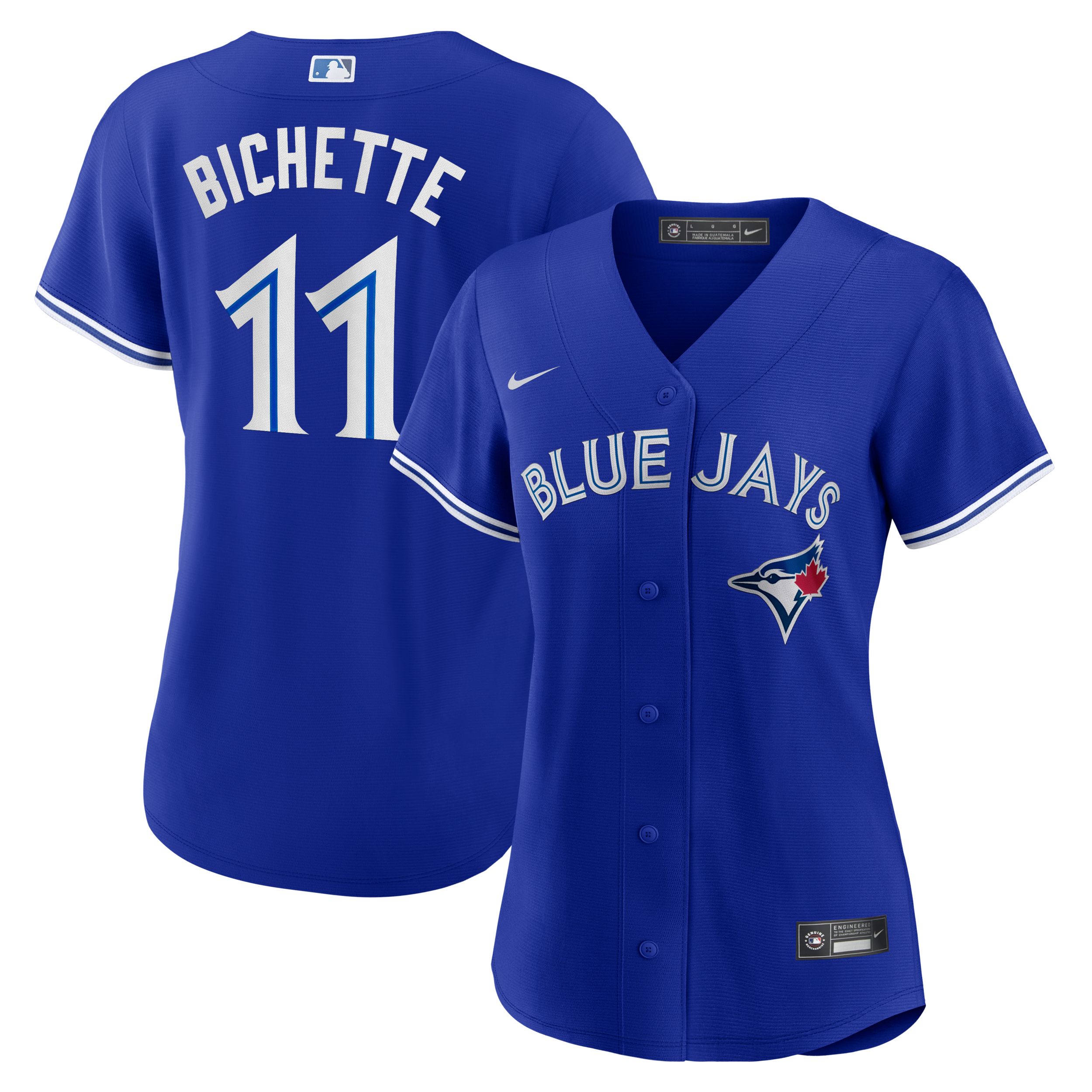 Nike Women's Toronto Blue Jays Bo Bichette Replica Lightweight Breathable Baseball Jersey