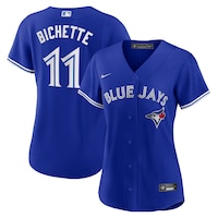 Nike Women's Toronto Blue Jays Bo Bichette Replica Lightweight Breathable Baseball Jersey Composite_or_Mixed