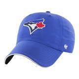 Toronto Blue Jays 47 Brand Outburst Clean Up Baseball Hat, MLB Front_Three_Fourths_Angled_Left