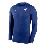 Toronto Blue Jays Nike Breathe Baselayer Long Sleeve Shirt Front_Angled_Left