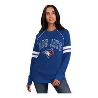 Toronto Blue Jays G-III Women's Team Pride Fleece Sweatshirt Front_Three_Fourths_Angled_Left