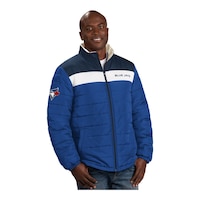 Toronto Blue Jays G-III Perfect Game Winter Jacket Front_Three_Fourths_Angled_Right