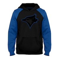 Youth Toronto Blue Jays Bulletin Back In Black Hoodie Front_Flat