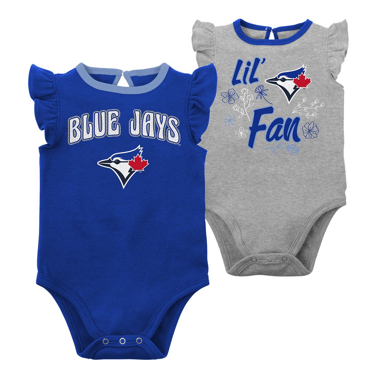 MLB Toronto Blue Jays Infant/Baby Short Sleeve Bodysuits/Onesies, 3-pk,  Assorted Sizes