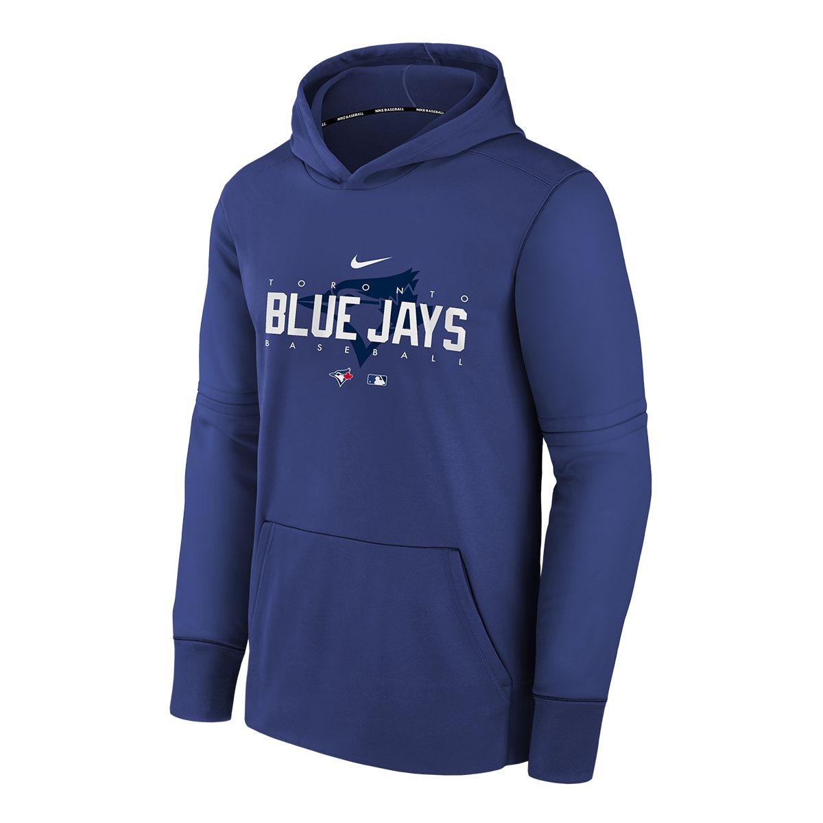 Youth Toronto Blue Jays Nike Dri-FIT Pregame Pullover Therma Hoodie