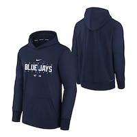 Youth Toronto Blue Jays Nike Dri-FIT Pregame Pullover Therma Hoodie Composite_or_Mixed
