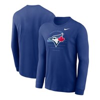 Toronto Blue Jays Nike Over Arch Long Sleeve T Shirt Composite_or_Mixed