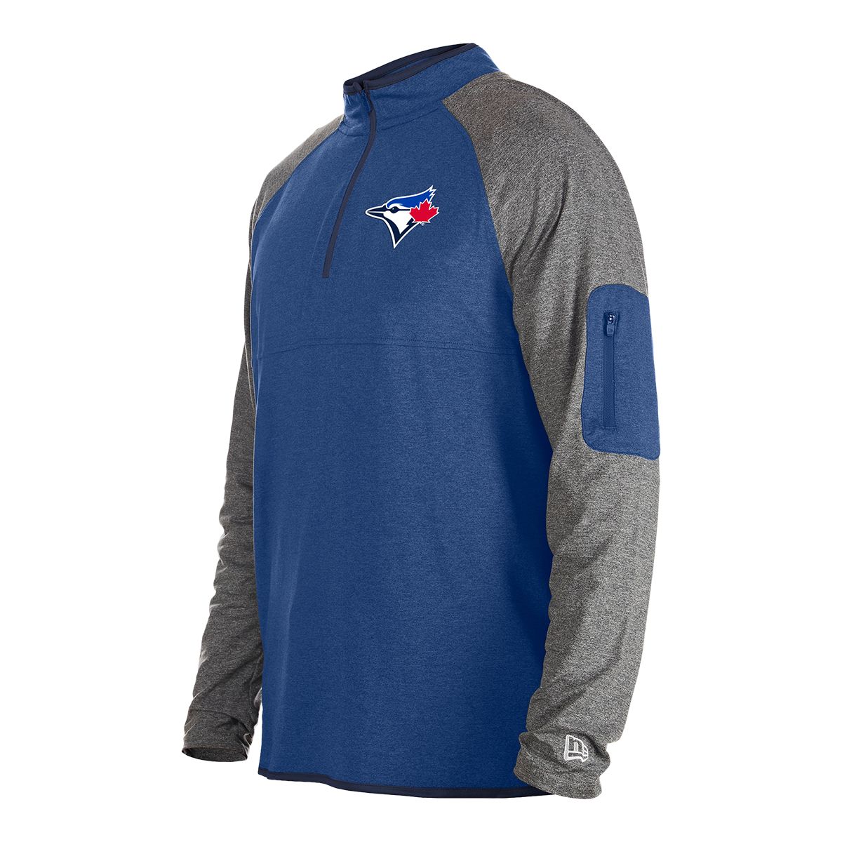 Toronto Blue Jays New Era Active 1/4 Zip Long Sleeve Top