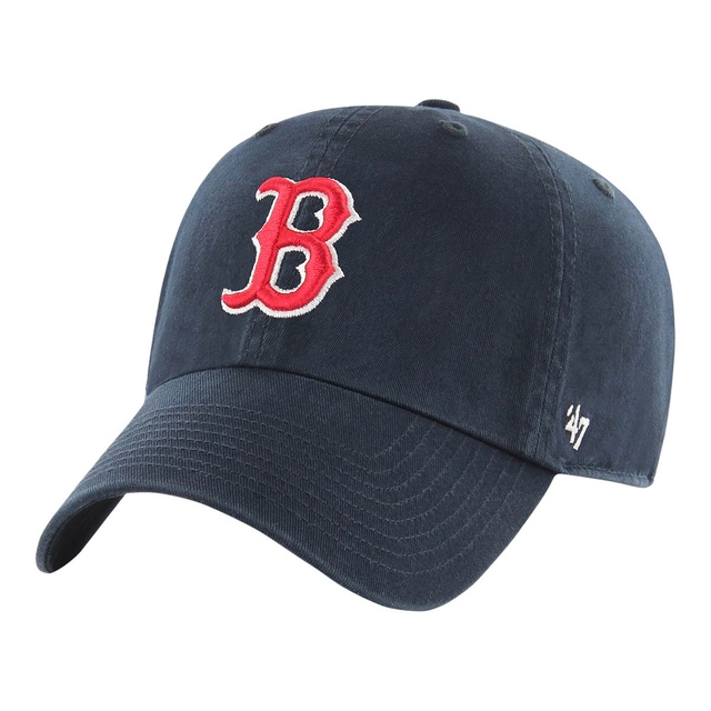 Boston Red Sox 47 Brand Clean Up Cap Front_Three_Fourths_Angled_Left