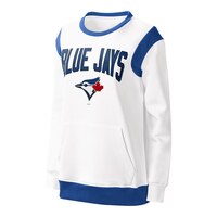 Toronto Blue Jays G-III Women's Jumpshot Sweatshirt Front_Three_Fourths_Angled_Left