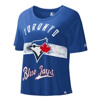 Toronto Blue Jays Starter Women's Record Setter T Shirt Front_Three_Fourths_Angled_Left