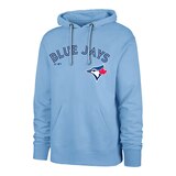Toronto Blue Jays 47 Brand Wordmark Fleece Hoodie Front_Three_Fourths_Angled_Left