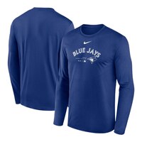 Toronto Blue Jays Nike Authentic Collection Team Issues Long Sleeve T Shirt Composite_or_Mixed