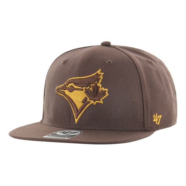 Toronto Blue Jays 47 Brand Chocolate Captain Cap Front_Angled_Left