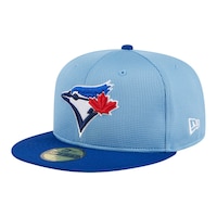 Toronto Blue Jays New Era Batting Practice 59FIFTY Cap Front_Three_Fourths_Angled_Left