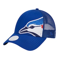 Child Girls' Toronto Blue Jays New Era Game Day Side Logo 9FORTY Cap Front_Three_Fourths_Angled_Left