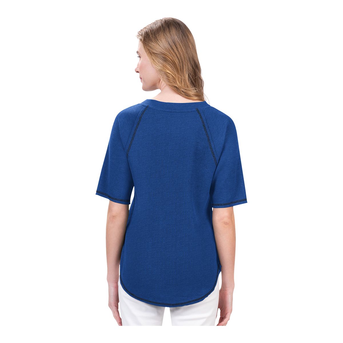 G-III Toronto Blue Jays Women's Distressed Screen Print Top