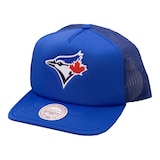 Toronto Blue Jays Mitchell & Ness Evergreen Trucker Cap Front_Angled_Left