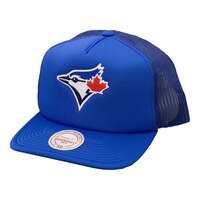 Toronto Blue Jays Mitchell & Ness Evergreen Trucker Cap Front_Angled_Left