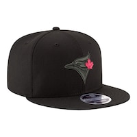 Toronto Blue Jays New Era Red Leaf 9FIFTY Snapback Cap Front_Three_Fourths_Angled_Right
