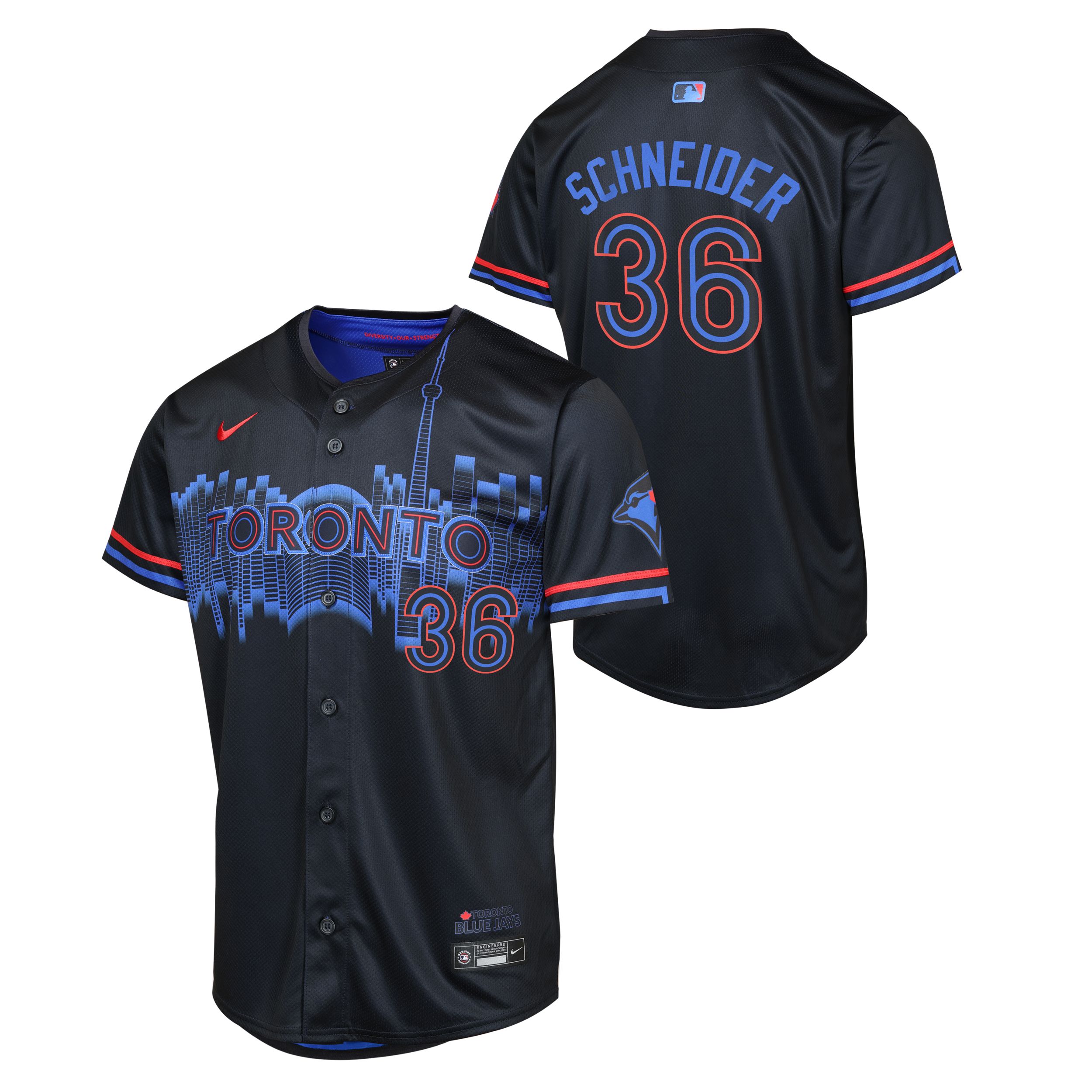 Youth Toronto Blue Jays Nike Davis Schneider City Connect Jersey
