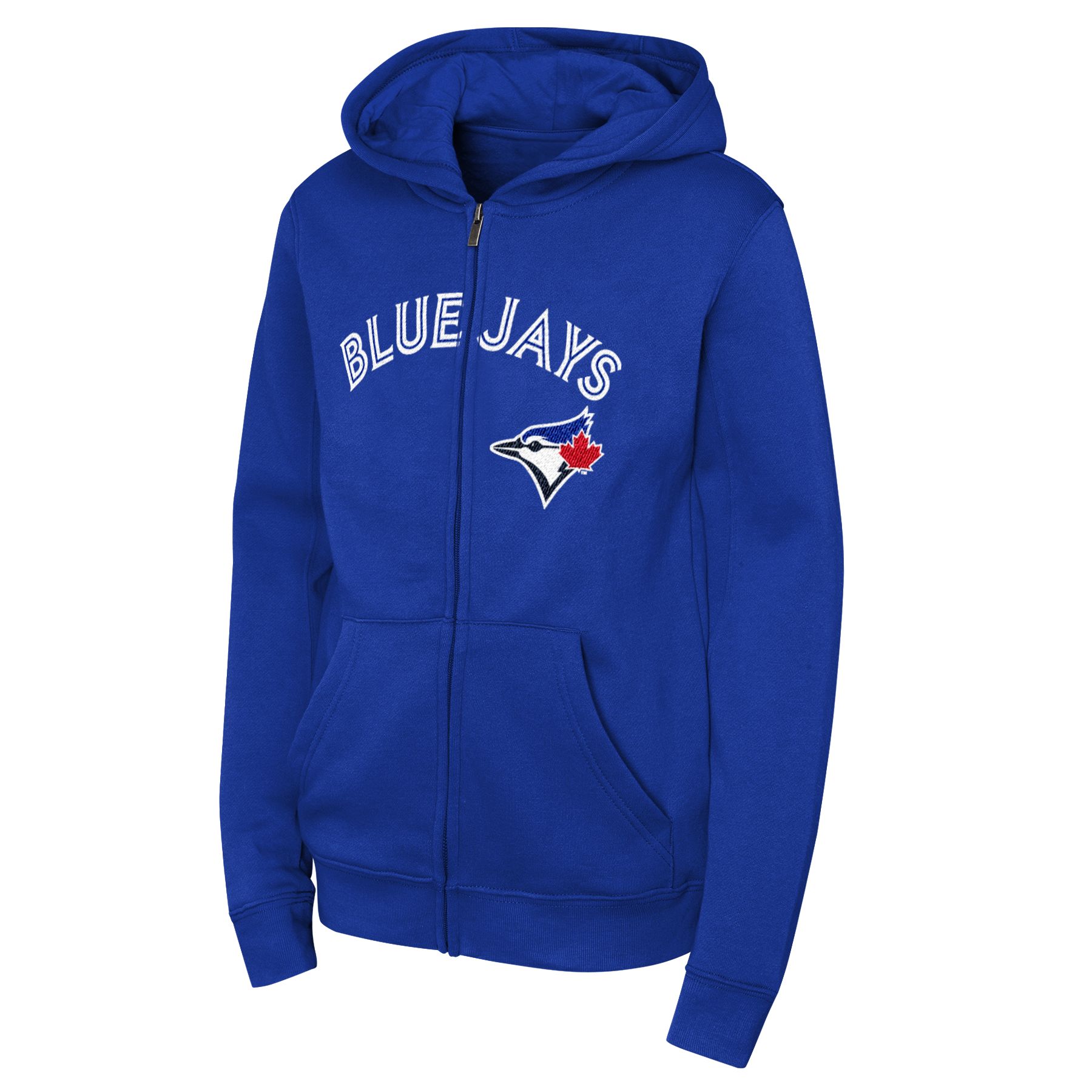 Youth Toronto Blue Jays Outerstuff Wordmark Full Zip Hoodie