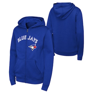 Youth Toronto Blue Jays Outerstuff Wordmark Full Zip Hoodie