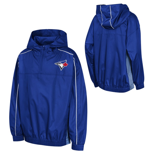 Youth Toronto Blue Jays Outerstuff Supremacy 1/4 Zip Hoodie