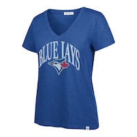Toronto Blue Jays 47 Brand Women's Tried N True Slub T Shirt Front_Angled_Left