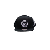 Toronto Blue Jays Mitchell & Ness Darkness Logo Snapback Cap Front_Flat