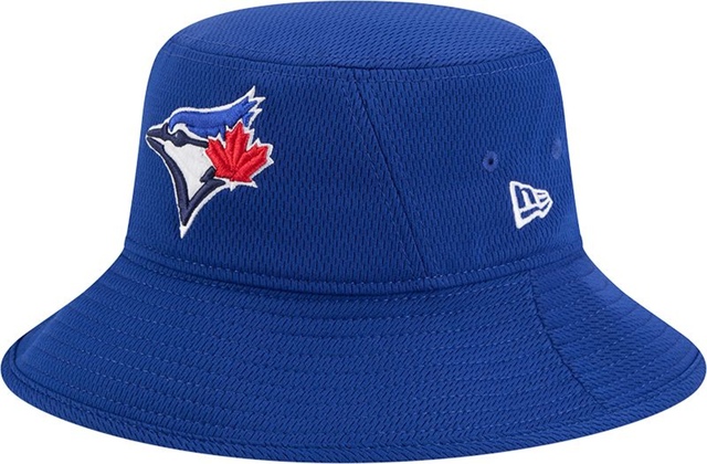Toronto Blue Jays New Era Spring Training Bucket Hat Front_Angled_Left