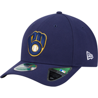 Milwaukee Brewers New Era Player Replica 9FORTY Cap Front_Angled_Left