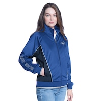 Toronto Blue Jays G-III Women's Corner Kick Full Zip Track Jacket Front_Angled_Right
