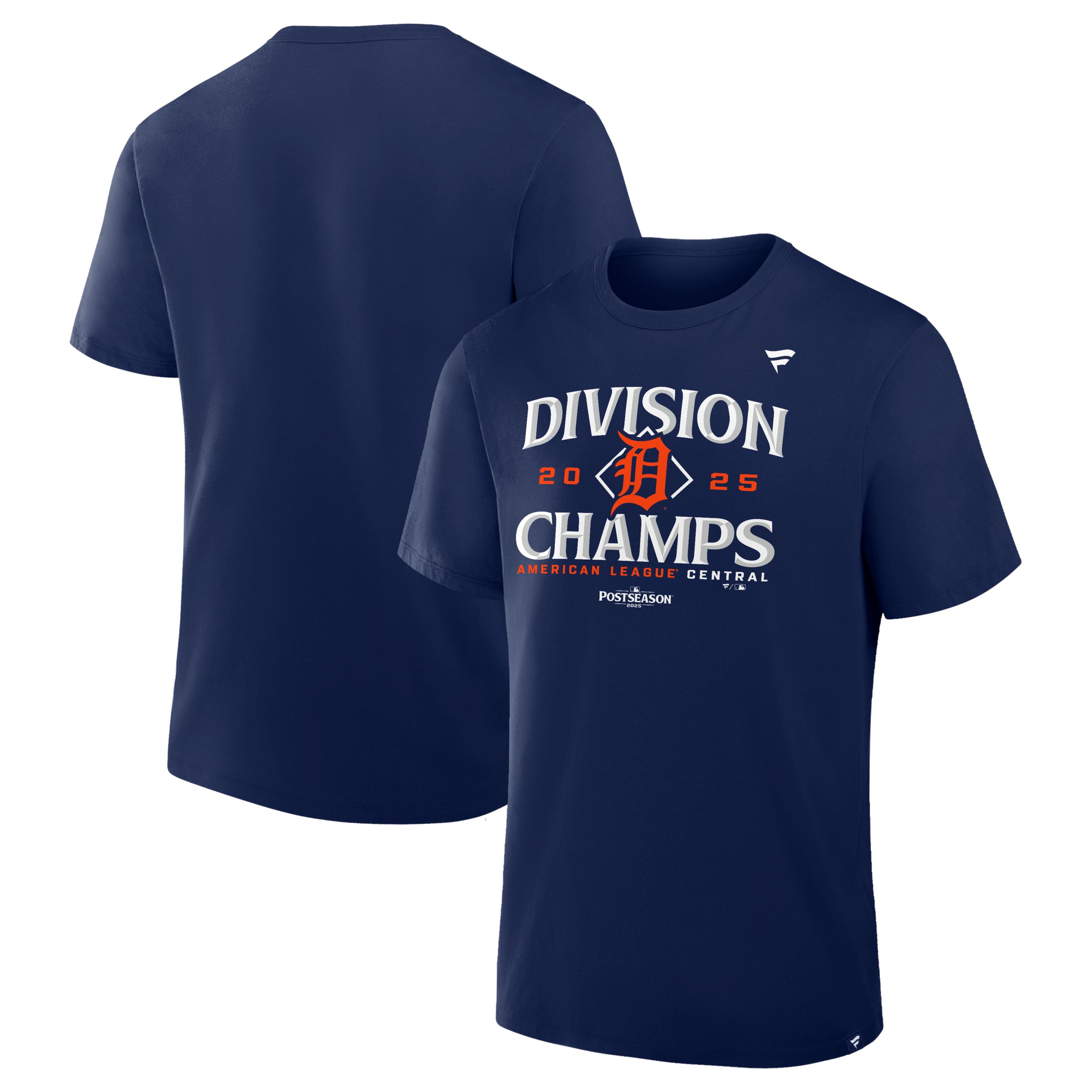 Fanatics Detroit Tigers 2025 AL Central Champions T-shirt - Official MLB Licensed