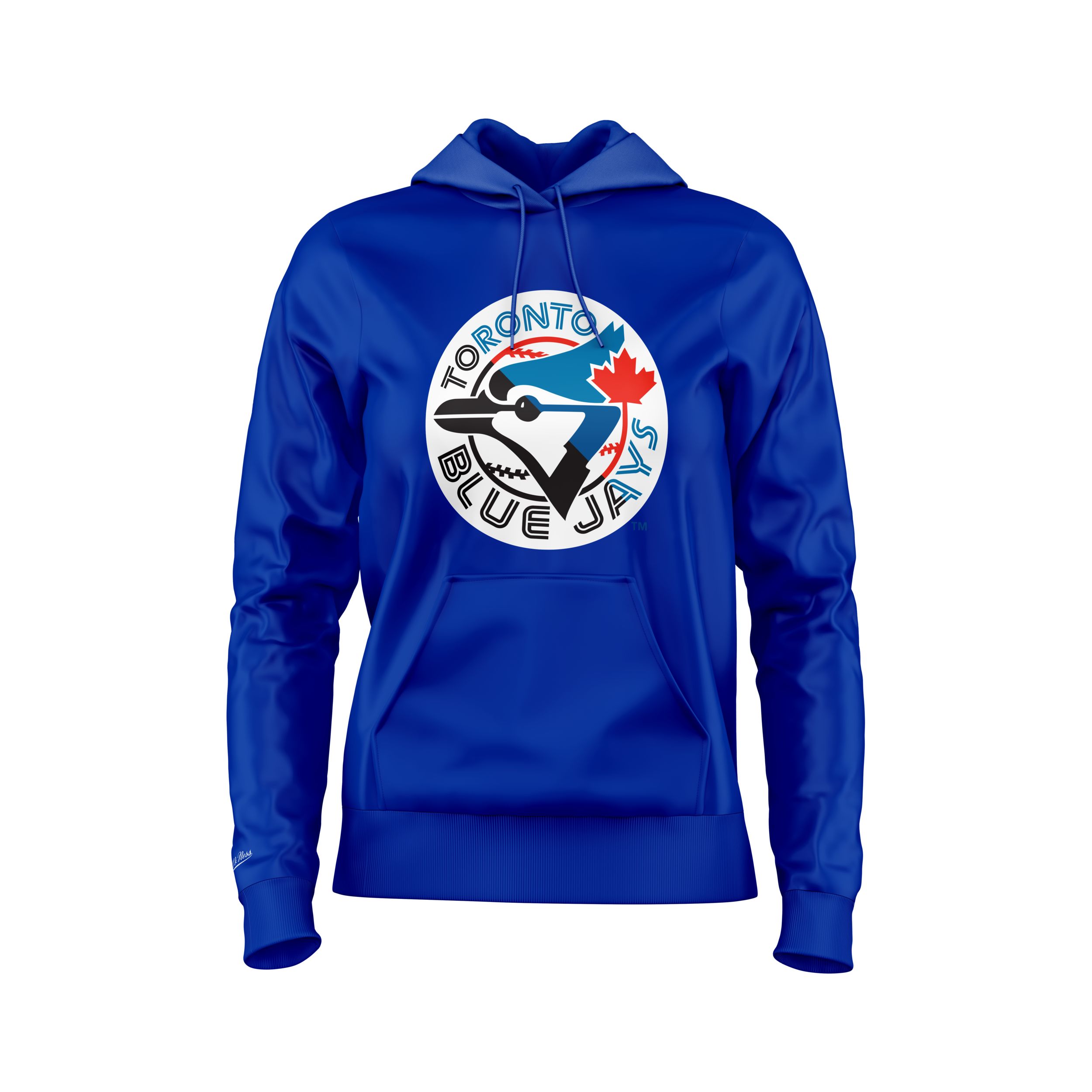 Mitchell & Ness Toronto Blue Jays Women's 1/2 And 1/2 Logo Hoodie