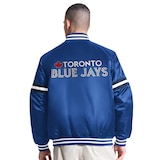 STARTER Toronto Blue Jays Satin Jacket Back_Flat