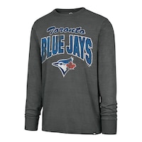 Toronto Blue Jays 47 Brand Men's Birch Heavy Slub Long Sleeve Shirt Front_Angled_Left