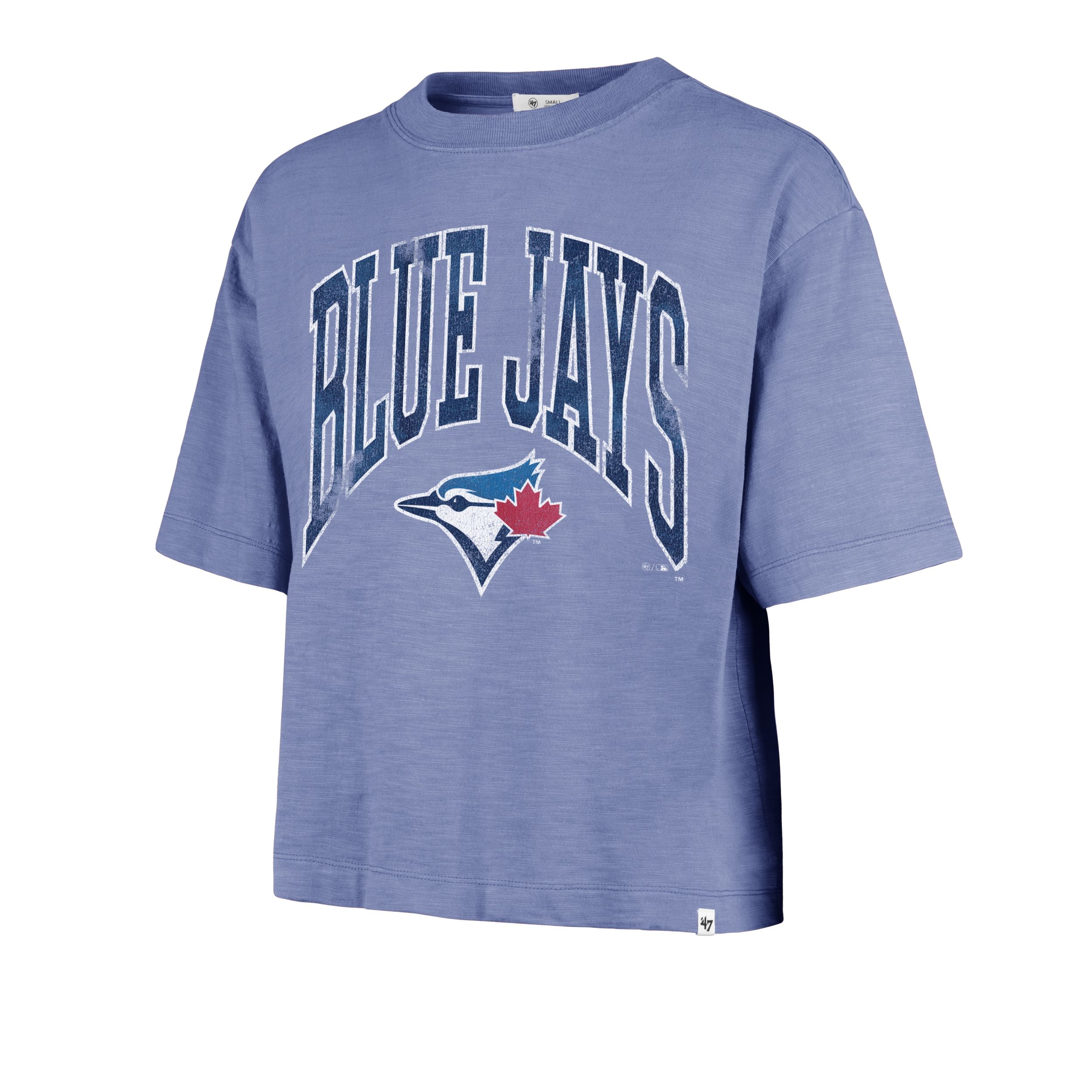 Toronto Blue Jays 47 Brand Women's Mindi Heavy Slub Crop Top