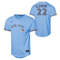 Nike Youth Toronto Blue Jays Clement Baseline Jersey - MLB Youth Baseball Jersey Composite_or_Mixed
