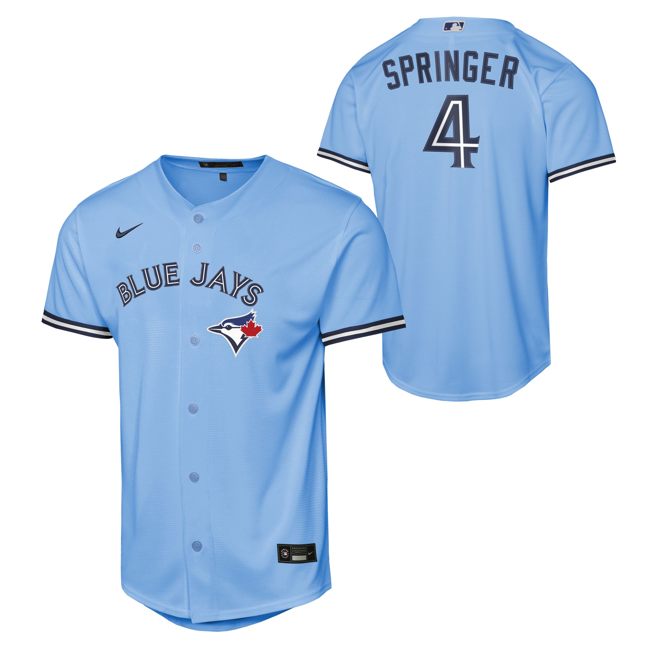 Nike Youth Toronto Blue Jays Springer Baseline Jersey - MLB Youth Baseball Jersey