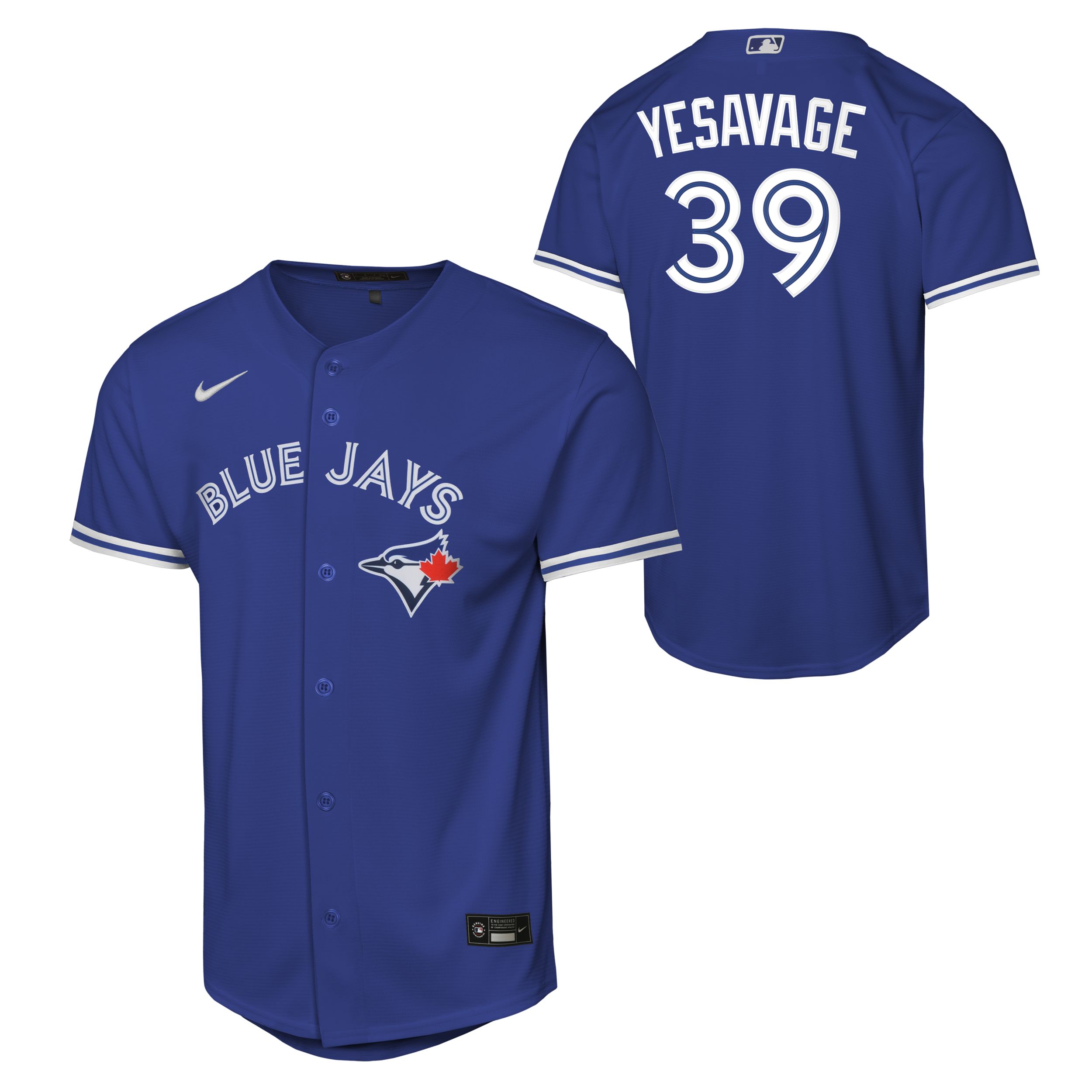 Nike Youth Toronto Blue Jays Yesavage Baseline Jersey - MLB Youth Baseball Jersey