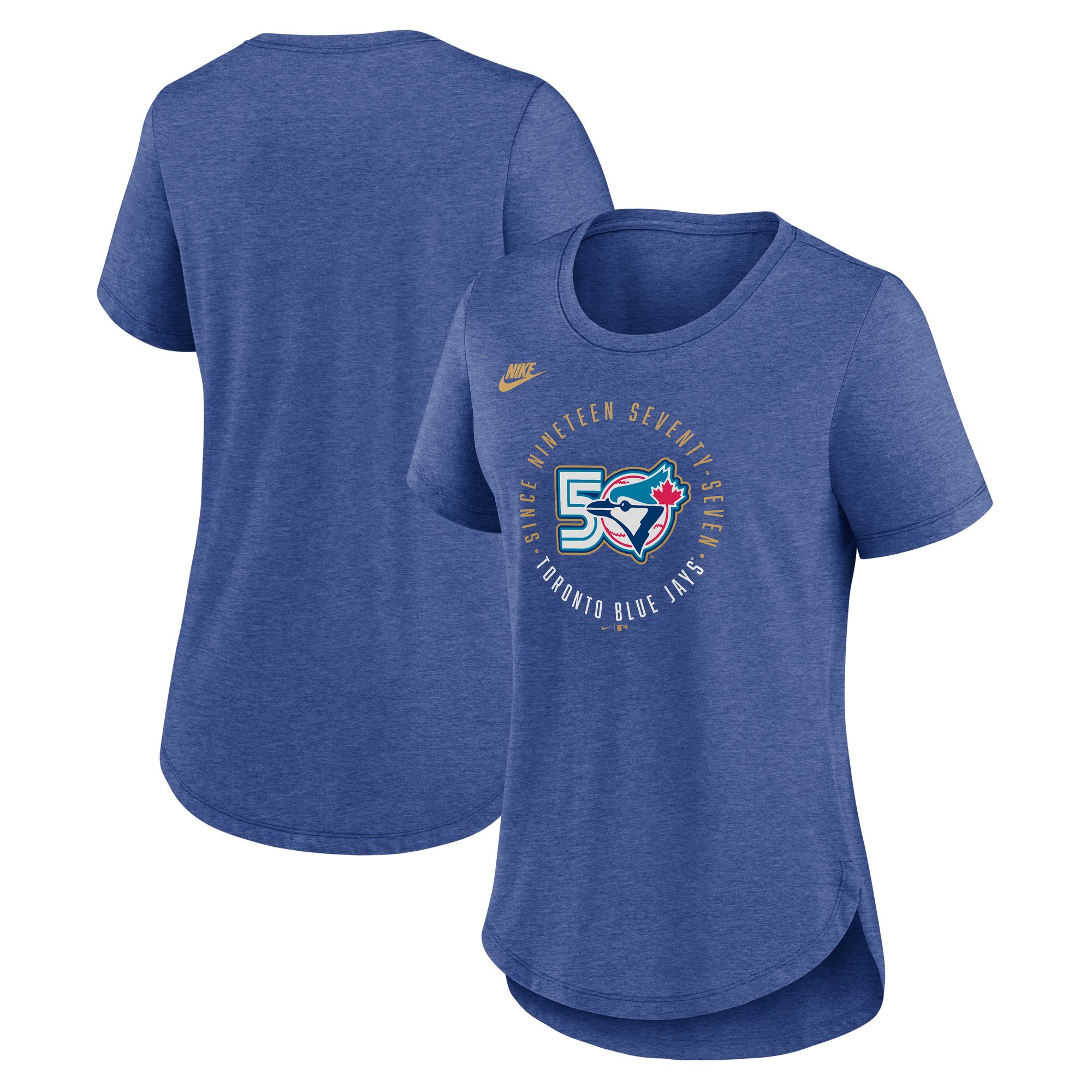 Toronto Blue Jays Fanatics Women's 50th Anniversary Fadeaway T-Shirt