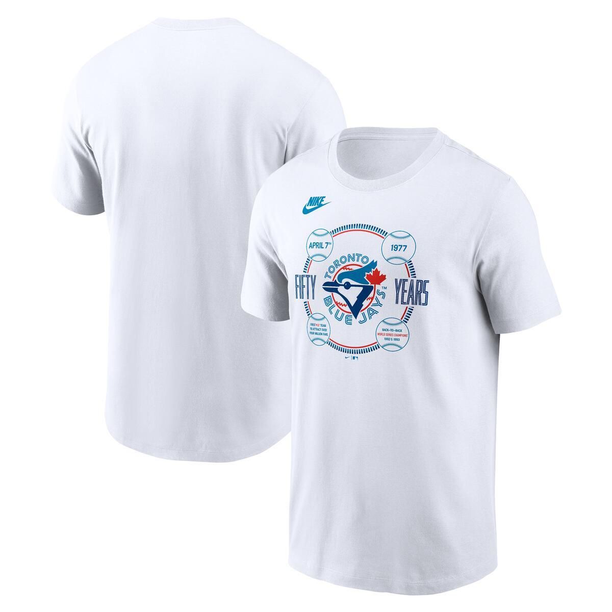 Toronto Blue Jays Fanatics Men's 50th Anniversary Batters Box T-Shirt