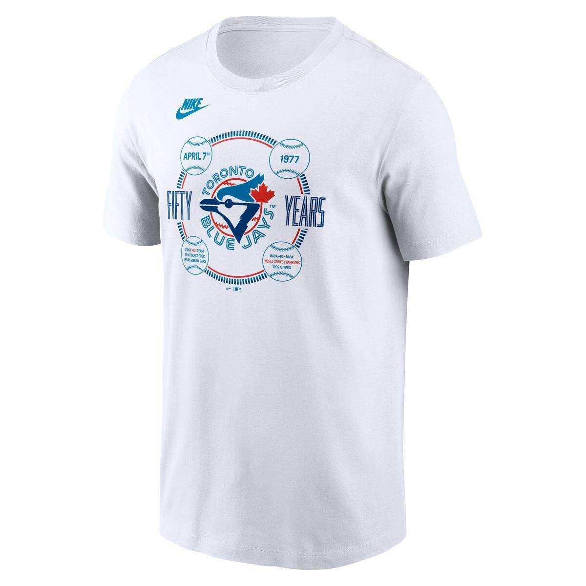 Toronto Blue Jays Fanatics Men's 50th Anniversary Batters Box T-Shirt