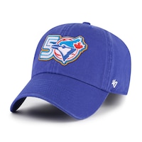 Toronto Blue Jays 47 Brand 50th Anniversary Clean Up Cap Front_Angled_Left