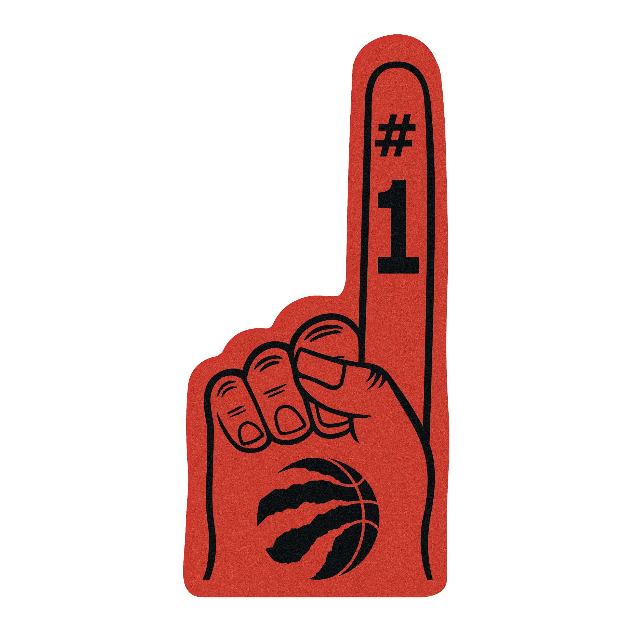 Toronto Raptors In Glas Co Foam Finger Front_Flat