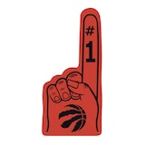 Toronto Raptors In Glas Co Foam Finger Front_Flat