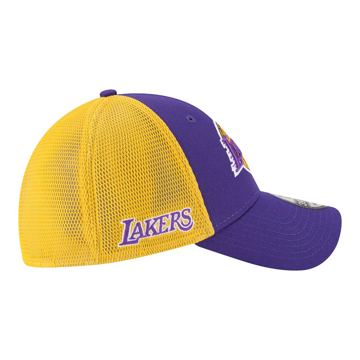 Los Angeles Lakers New Era 2 Tone Sided 39THIRTY Stretch Fit Adjustable Hat, NBA, Basketball